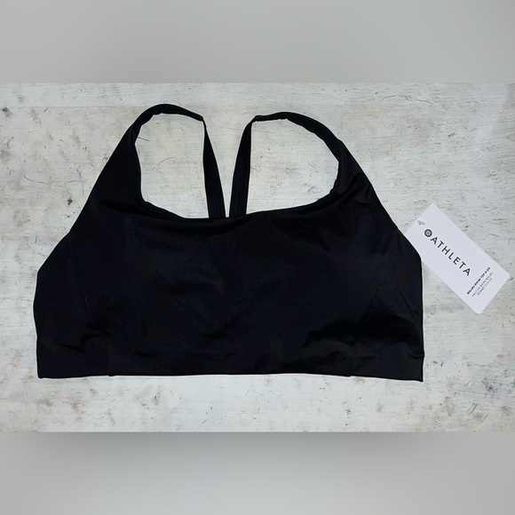 Athleta MALIBU BIKINI TOPS D-DD  NWT in black | size XL - Picture 1 of 8